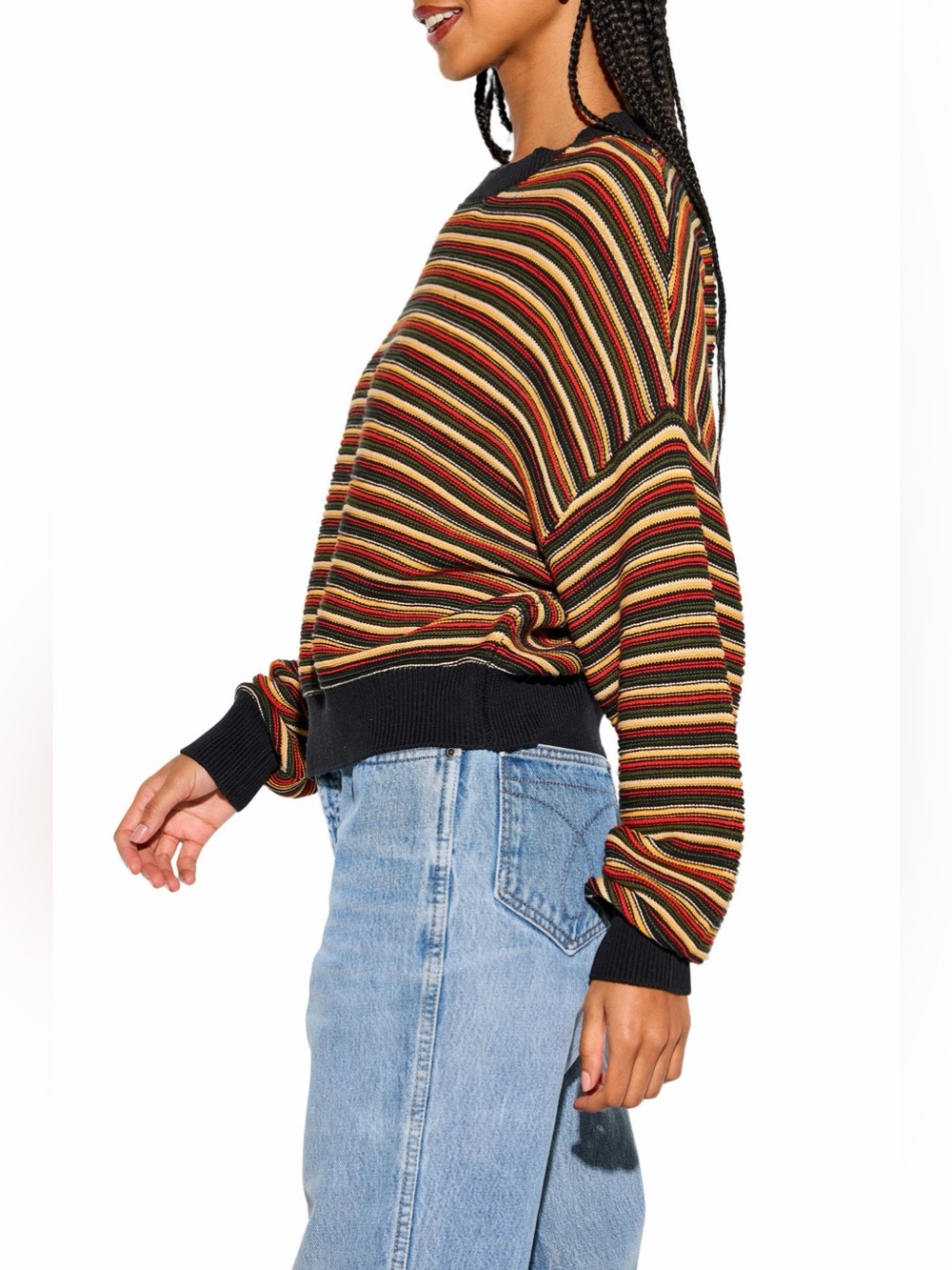 Spiritual Gangster Rue Ottoman Oversized Sweater Size Small Multi Color - Picture 3 of 16